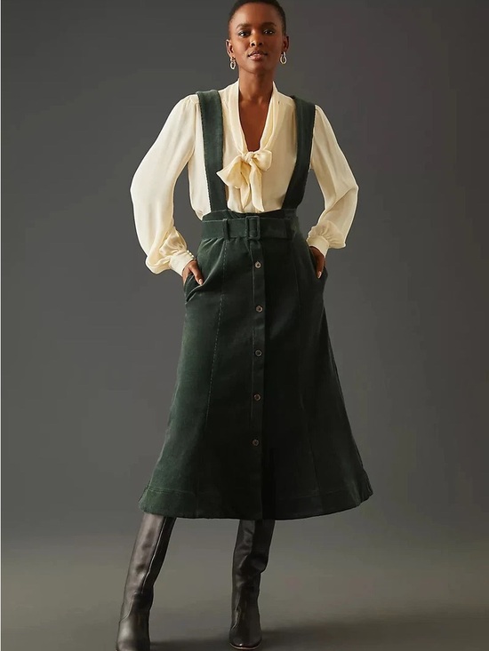 Maeve Dresses & Skirts - Maeve Corduroy Pinafore Skirt